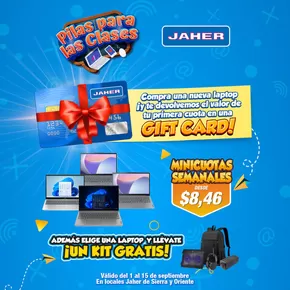 Catálogo Jaher en Manta | Nuestras mejores ofertas para ti | 2025-09-08T00:00:00.000Z - 2025-09-15T00:00:00.000Z