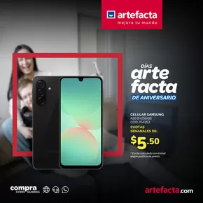 Catálogo Artefacta en Machala | Dias artefacta de aniversario | 2025-09-08T00:00:00.000Z - 2025-09-14T00:00:00.000Z