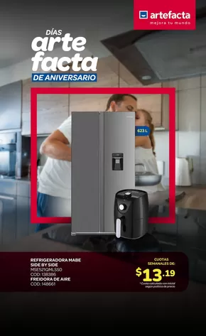 Catálogo Artefacta en Machala | Nuevas ofertas para descubrir | 2025-09-08T00:00:00.000Z - 2025-09-14T00:00:00.000Z