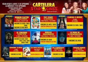Catálogo Star Cines | Cartelera star cines | 2025-09-15T00:00:00.000Z - 2025-09-17T00:00:00.000Z