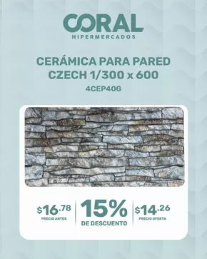 Catálogo Coral Hipermercados en Quito | Ceramica para pared  | 2025-09-18T00:00:00.000Z - 2025-09-30T00:00:00.000Z