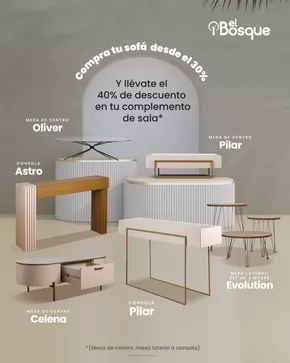 Catálogo Muebles el Bosque en Puyo | Ofertas y gangas exclusivas | 2025-09-23T00:00:00.000Z - 2025-10-07T00:00:00.000Z