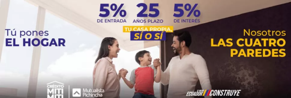 Catálogo Mutualista Pichincha en El Guabo Canton | Las cuatro paredes | 2025-09-30T00:00:00.000Z - 2025-12-13T00:00:00.000Z