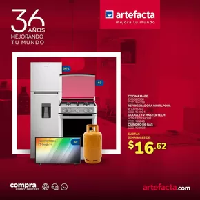 Catálogo Artefacta en Puyo | Ahorra ahora con nuestras ofertas | 2025-10-01T00:00:00.000Z - 2025-10-15T00:00:00.000Z
