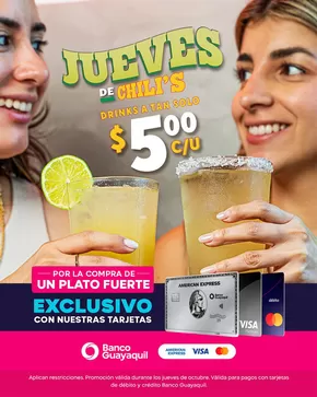 Catálogo Chili's | Jueves de Chili's | 2025-10-02T00:00:00.000Z - 2025-10-30T00:00:00.000Z