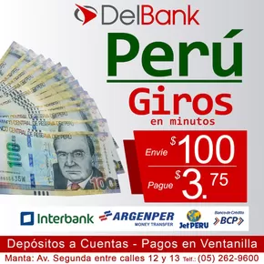 Catálogo Banco Delbank | Peru giros  | 2025-10-03T00:00:00.000Z - 2025-10-18T00:00:00.000Z
