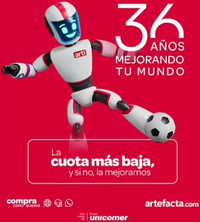 Catálogo Artefacta en Pelileo | Promociones actuales | 2025-10-05T00:00:00.000Z - 2025-10-19T00:00:00.000Z