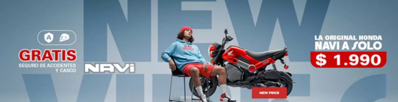 Catálogo Honda Motos en Daule | Navi a solo $1.990 | 2025-10-06T00:00:00.000Z - 2025-11-30T00:00:00.000Z