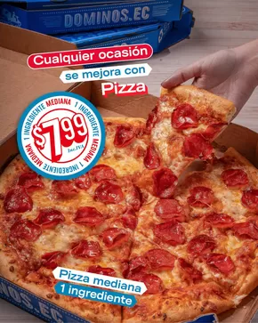 Catálogo Domino's Pizza en Duran | Pizza mediana de 1 ingrediente  | 2025-10-08T00:00:00.000Z - 2025-10-19T00:00:00.000Z