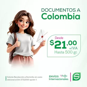 Catálogo Servientrega en Ambato | Docuemtos/Paquetes a colombia  | 2025-10-08T00:00:00.000Z - 2025-10-19T00:00:00.000Z