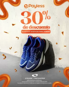 Catálogo Payless en Quito | 30%de descuento en estilos atleticos para hombre  | 2025-10-09T00:00:00.000Z - 2025-10-09T00:00:00.000Z