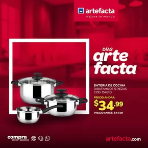 Catálogo Artefacta en Machala | Promociones actuales | 2025-10-10T00:00:00.000Z - 2025-10-24T00:00:00.000Z