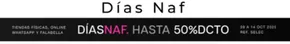Catálogo NAF NAF en Milagro | Hasta 50%dcto  | 2025-10-10T00:00:00.000Z - 2025-10-14T00:00:00.000Z