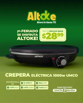 Catálogo Santa Maria en Huaquillas | Nuestras mejores gangas | 2025-10-11T00:00:00.000Z - 2025-10-25T00:00:00.000Z