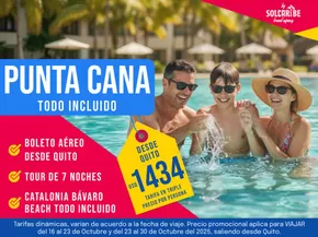 Catálogo Sol Caribe | Punta Cana Todo incluido  | 2025-10-22T00:00:00.000Z - 2025-10-30T00:00:00.000Z