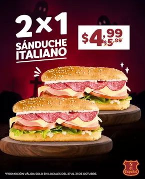 Catálogo El Español | 2x1 sanduche italiano  | 2025-10-30T00:00:00.000Z - 2025-10-31T00:00:00.000Z