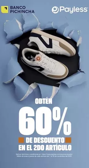 Catálogo Payless en Colimes | Obten 60% de descuento en el 2do articulo | 2025-11-03T00:00:00.000Z - 2025-11-30T00:00:00.000Z