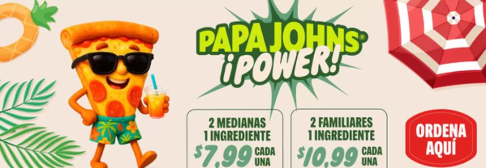 Catálogo Papa John's | Papa John's Power | 2025-11-04T00:00:00.000Z - 2025-11-23T00:00:00.000Z