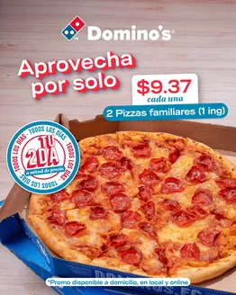 Catálogo Domino's Pizza en Manta | Aprovecha por solo $9.37 | 2025-11-07T00:00:00.000Z - 2025-11-16T00:00:00.000Z