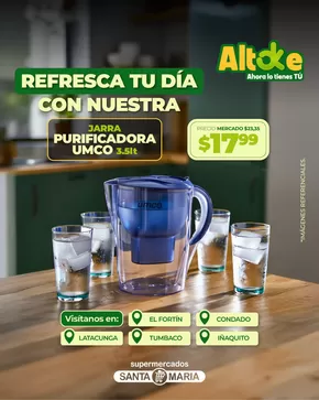 Catálogo Santa Maria en La Troncal | Jarra Purificadora  | 2025-11-11T00:00:00.000Z - 2025-11-23T00:00:00.000Z