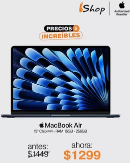 Catálogo iShop en Quevedo | MacBook Air Ofertas | 2025-11-11T00:00:00.000Z - 2025-11-23T00:00:00.000Z