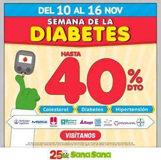 Catálogo Farmacias SanaSana en La Libertad | Semana de la diabetes | 2025-11-12T00:00:00.000Z - 2025-11-16T00:00:00.000Z