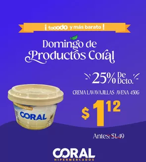 Catálogo Coral Hipermercados en Manta | Ofertas principales para todos los clientes | 2025-11-12T00:00:00.000Z - 2025-11-26T00:00:00.000Z