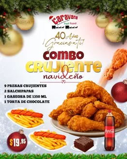 Catálogo Caravana Fast Food en Riobamba | Combo Crujiente navideno | 2025-11-14T00:00:00.000Z - 2025-12-25T00:00:00.000Z