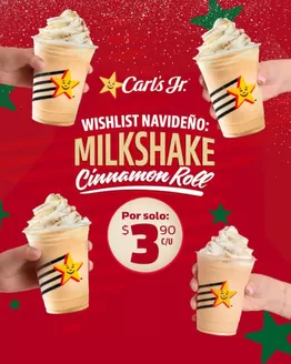 Catálogo Carl's Jr. | Milkshake cinnamon roll  | 2025-11-21T00:00:00.000Z - 2025-12-24T00:00:00.000Z