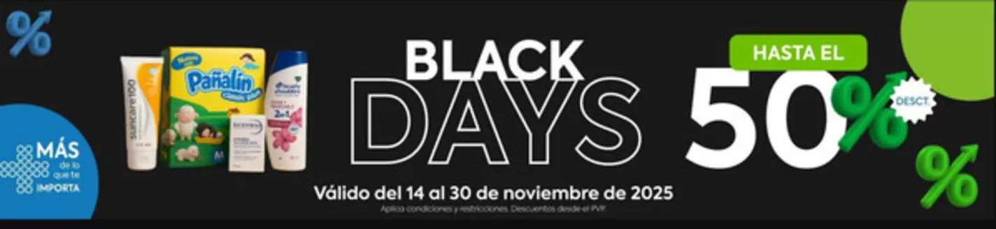 Catálogo Farmacias Medicity en Portoviejo | Black days | 2025-11-25T00:00:00.000Z - 2025-11-30T00:00:00.000Z