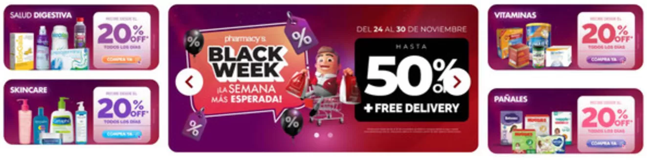 Catálogo Pharmacy's en Portoviejo | Black Week | 2025-11-26T00:00:00.000Z - 2025-11-30T00:00:00.000Z