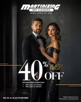 Catálogo Martinizing Dry Cleaning | -40%off black friday | 2025-11-27T00:00:00.000Z - 2025-11-30T00:00:00.000Z