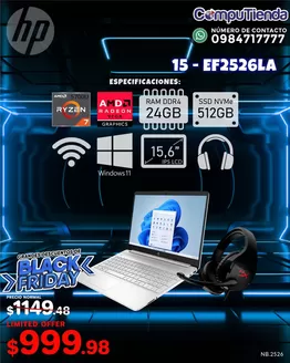 Catálogo CompuTienda en Azogues | HP+Black Friday  | 2025-11-27T00:00:00.000Z - 2025-11-30T00:00:00.000Z