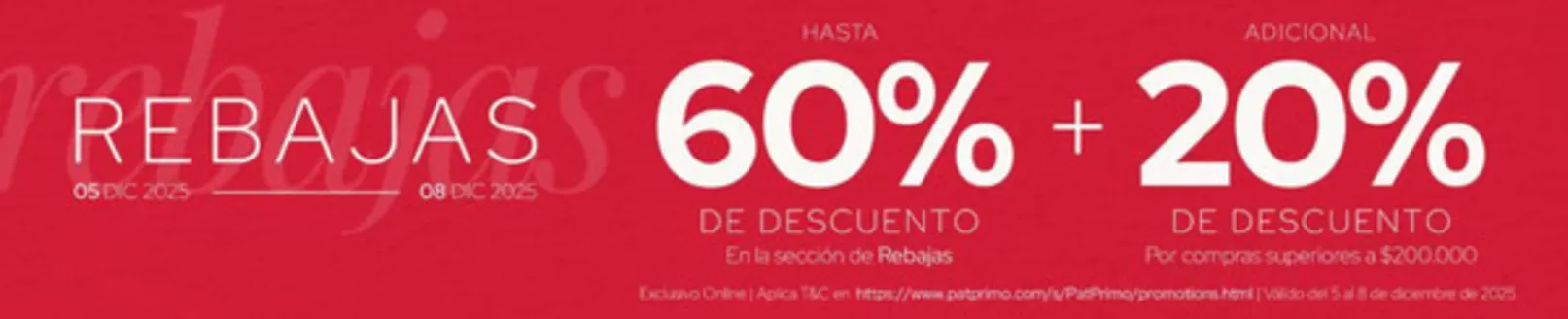 Catálogo Pat Primo en Puyo | Rebajas  | 2025-12-05T00:00:00.000Z - 2025-12-08T00:00:00.000Z