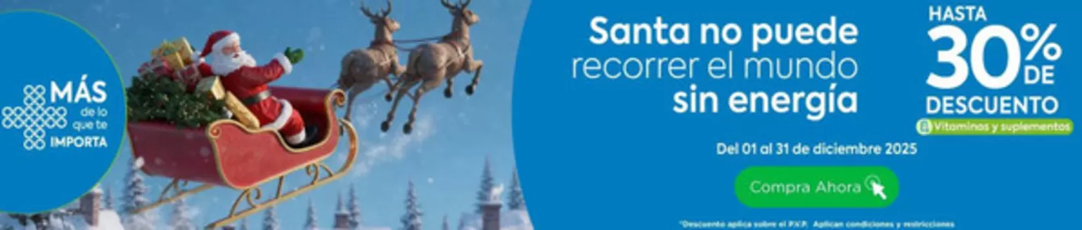 Catálogo Farmacias Medicity en Quito | Santa no puede recorrer el mundo sin energia | 2025-12-09T00:00:00.000Z - 2025-12-31T00:00:00.000Z