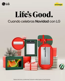 Catálogo Orve Hogar en Sigchos | Cuando celebras Navidad con LG | 2025-12-11T00:00:00.000Z - 2025-12-31T00:00:00.000Z
