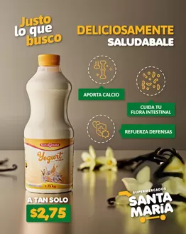Catálogo Santa Maria en Puebloviejo | Yougurt a tan solo $2.75 | 2025-12-16T00:00:00.000Z - 2025-12-31T00:00:00.000Z
