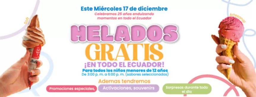 Catálogo Heladerías Tutto Freddo en Guayaquil | Helados Gratis  | 2025-12-17T00:00:00.000Z - 2025-12-17T00:00:00.000Z