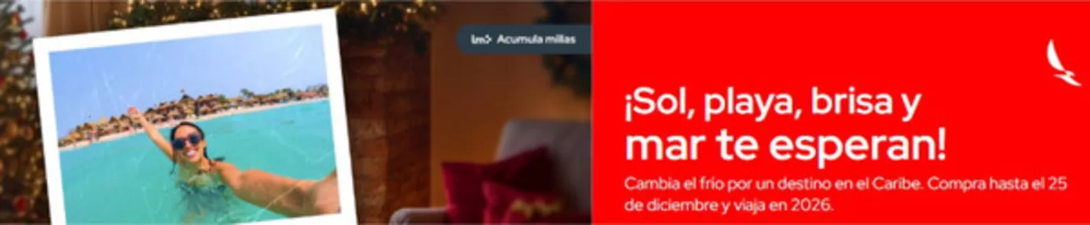 Catálogo Avianca | Sol, playa, brisa u mar te esperan! | 2025-12-22T00:00:00.000Z - 2025-12-25T00:00:00.000Z