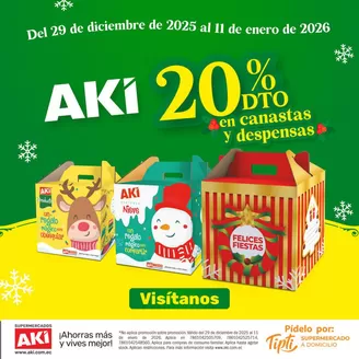 Catálogo Akí | 20%dto en canastas y despensas | 2025-12-30T00:00:00.000Z - 2026-01-11T00:00:00.000Z
