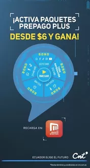 Catálogo CNT | Activa paquetes prepago plus | 2026-01-06T00:00:00.000Z - 2026-01-18T00:00:00.000Z