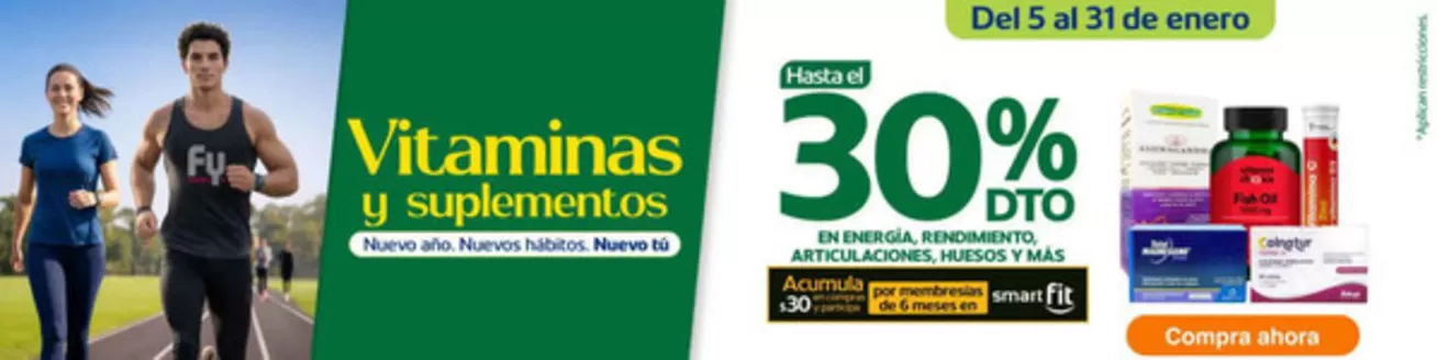 Catálogo Fybeca en Guayaquil | Vitaminas y Suplementos | 2026-01-12T00:00:00.000Z - 2026-01-31T00:00:00.000Z