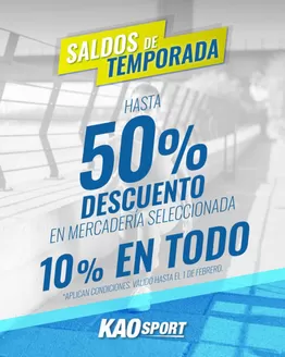 Catálogo Kao Sports Center en Duran | Saldos de temporada | 2026-01-13T00:00:00.000Z - 2026-02-01T00:00:00.000Z