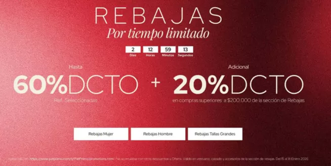 Catálogo Pat Primo | Rebajas por tiempo limitado  | 2026-01-16T00:00:00.000Z - 2026-01-18T00:00:00.000Z