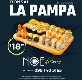 Catálogo Noe Sushi Bar | La pampa | 2026-01-20T00:00:00.000Z - 2026-01-31T00:00:00.000Z