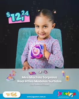 Catálogo Juguetón en Manta | Mini Mochila Sorpresa | 2026-01-27T00:00:00.000Z - 2026-02-15T00:00:00.000Z