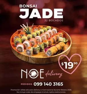 Catálogo Noe Sushi Bar | Noe Delivery  | 2026-02-04T00:00:00.000Z - 2026-02-28T00:00:00.000Z