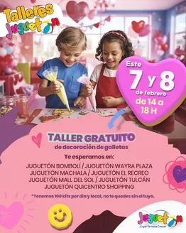 Catálogo Juguetón en Guayaquil | Taller Gratuito  | 2026-02-05T00:00:00.000Z - 2026-02-08T00:00:00.000Z