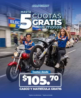 Catálogo Computron en Cuenca | Hasta 5 coutas gratis en motos | 2026-03-06T00:00:00.000Z - 2026-03-31T00:00:00.000Z