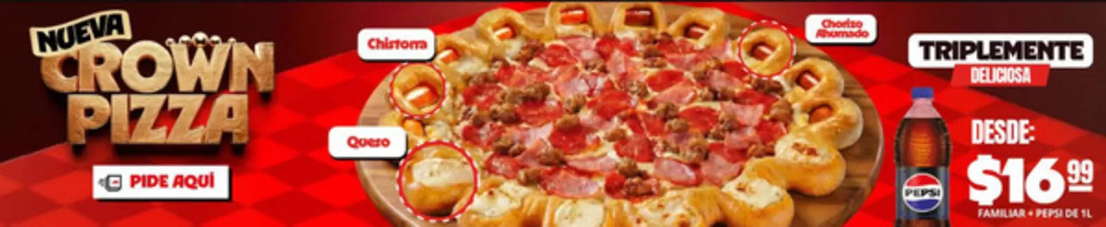 Catálogo Pizza Hut en Buena Fé | Nueva Crown Pizza  | 2026-03-19T00:00:00.000Z - 2026-04-11T00:00:00.000Z